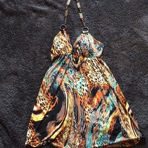 Multi colored short dress